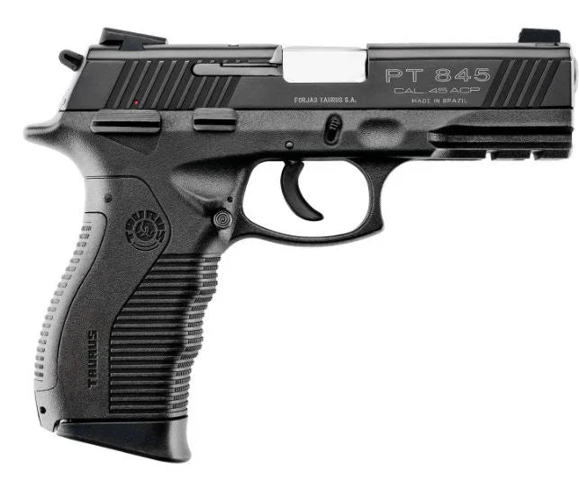 TAURUS .45ACP PT845/12 4" TENEF .45 Teneferizado carreg. tiros