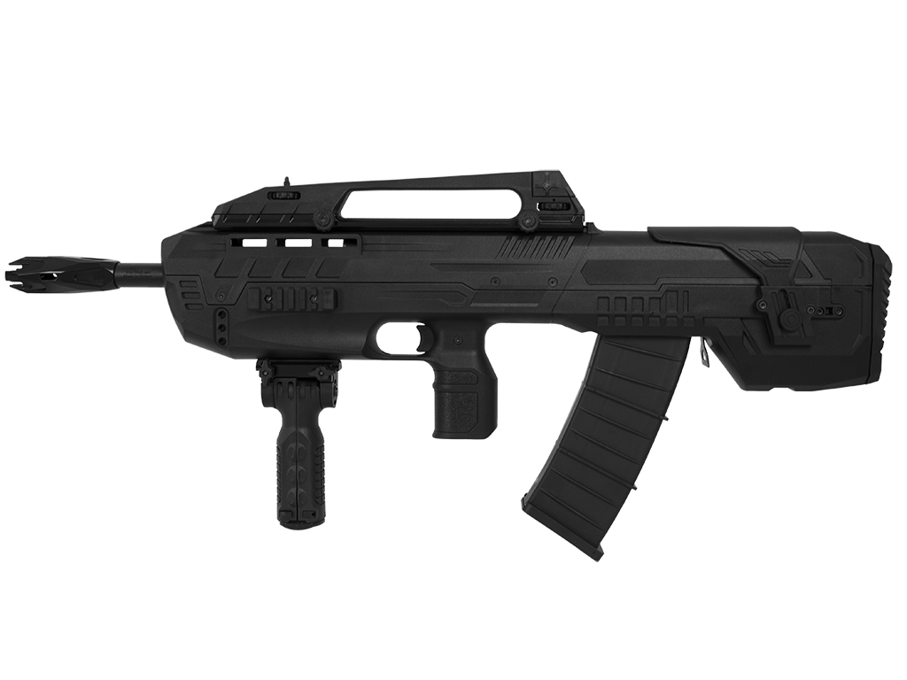 1493. - KRAL COMPACT BLACK - 12GaCANO 47cm (18,5")Quebra chamasMAG. FED3 MAGS (2+1 / 5+1 / 8+1)Case RígidoCarry Handle