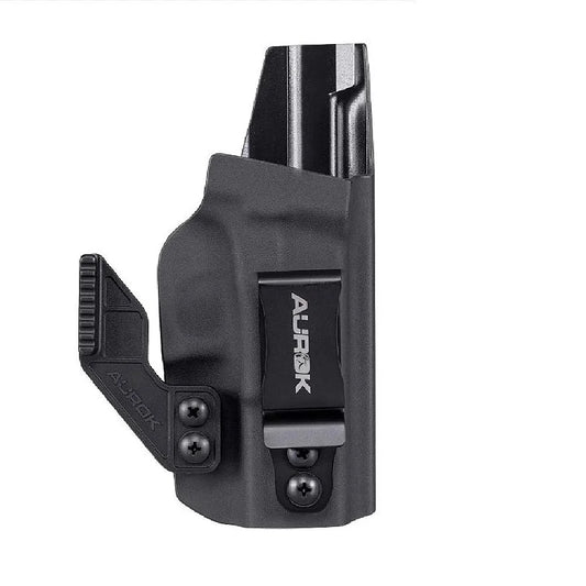 Coldre Velado AUROK KYDEX com aba para Glock G17/G19/G45 preto