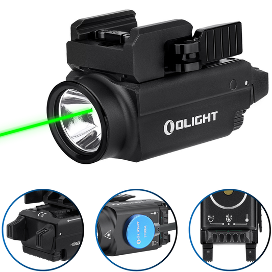Lanterna Olight BALDR S (laser verde) LUMENS