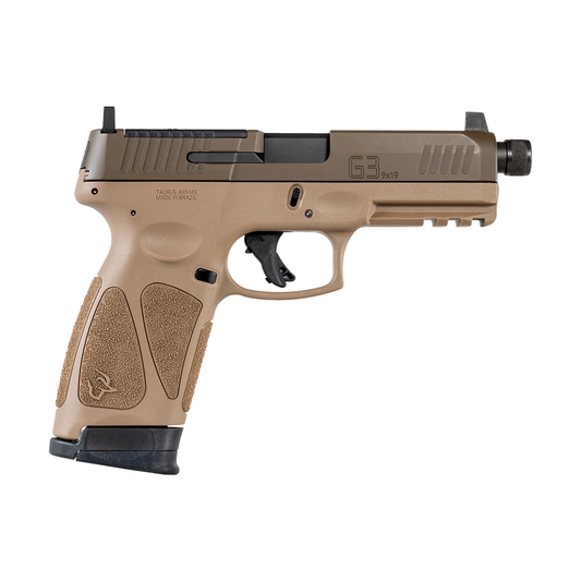 TAURUS G3 TACT T.O.R.O 9X19 2X17 CPC 9x19mm Carb. P.Cerakote carreg. tiros (FDE)